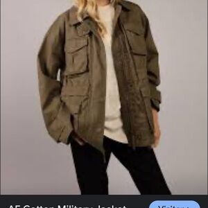 Women's Olive Military Jacket